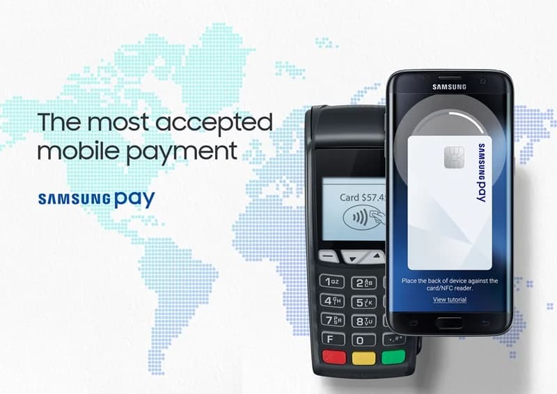 The Samsung Pay app, showing the Citi Cashback Visa card I helped launch